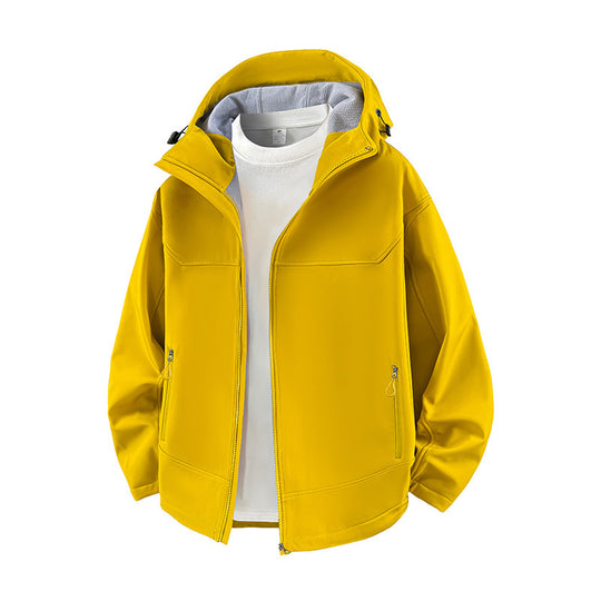 Damen Modische Übergangsjacke mit hohem Kragen und funktionalen Reißverschlusstaschen EB