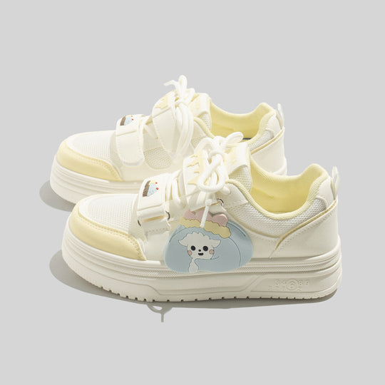 Damen Sneakers mit niedlichem Tiermotiv und ergonomischem Design EB