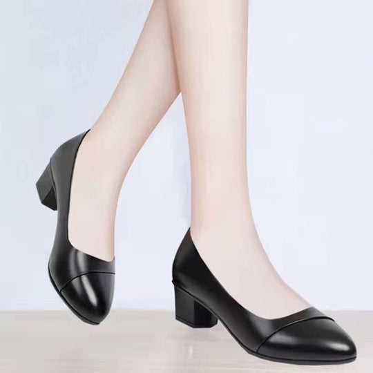 Damen Elegante Pumps mit komfortablem Blockabsatz und modischen Details EB