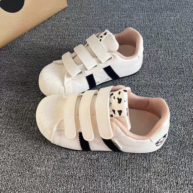 Damen Sneakers mit praktischen Klettverschlüssen und lustigen Tiermotiven EB