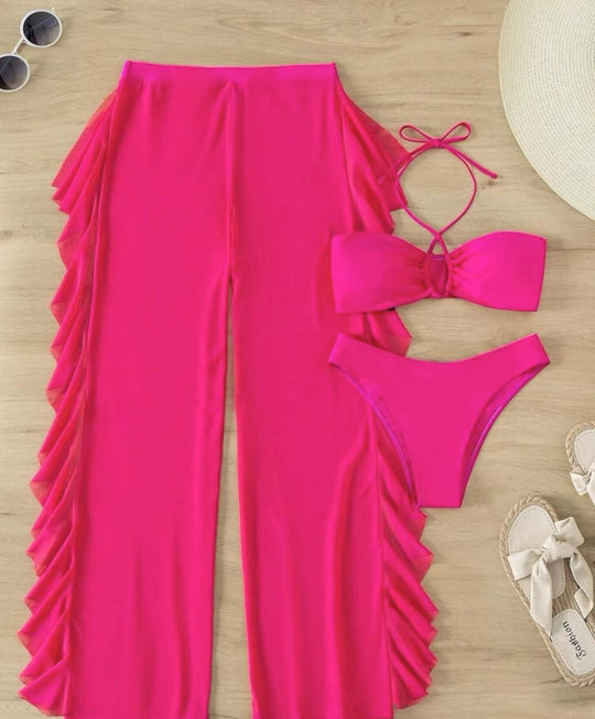 Damen Bikini-Set mit luftiger Rüschenhose EB