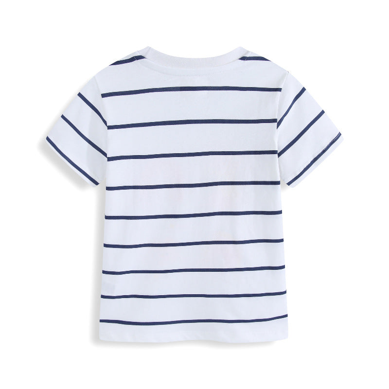 Kinder T-Shirt mit buntem Regenbogen und fröhlichem Sonnendesign EB