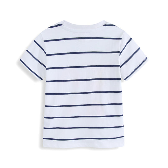 Kinder T-Shirt mit buntem Regenbogen und fröhlichem Sonnendesign EB