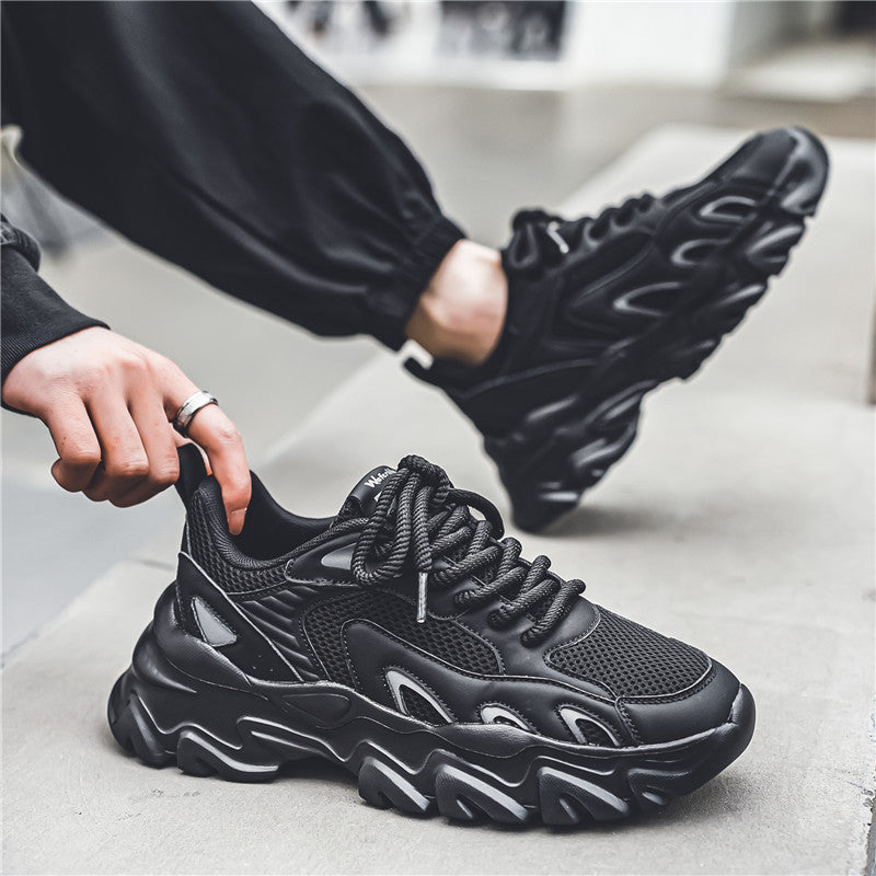 Damen Sportliche Chunky Sneakers mit atmungsaktiver Oberflächenstruktur EB