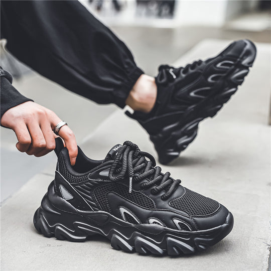 Damen Sportliche Chunky Sneakers mit atmungsaktiver Oberflächenstruktur EB