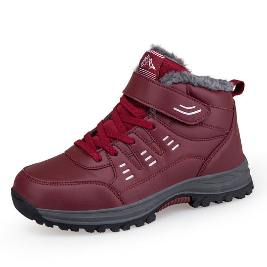 Damen Winterfest und isolierte Wanderboots mit Klettverschluss EB