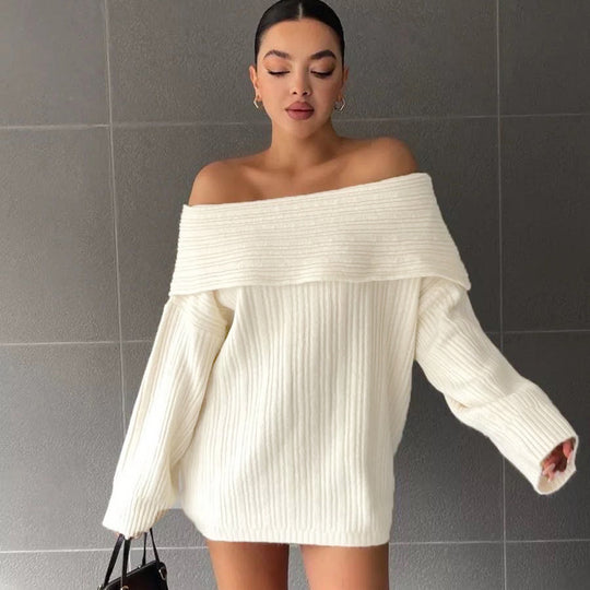 Damen Oversized Strickpullover EB
