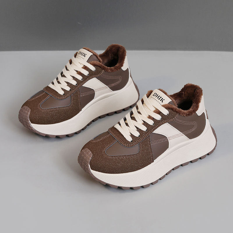 Damen Komfortable Sneakers mit warmem Innenfutter EB