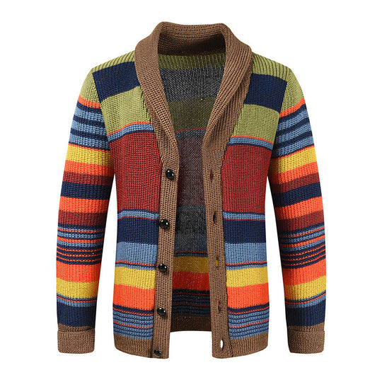 Damen Strickjacke mit buntem Muster EB