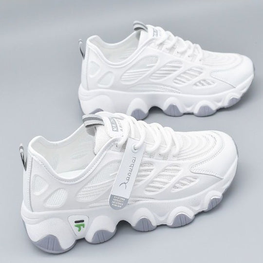 Damen Leichte Sport Sneakers mit atmungsaktiver Mesh-Oberfläche und dämpfender Sohle EB