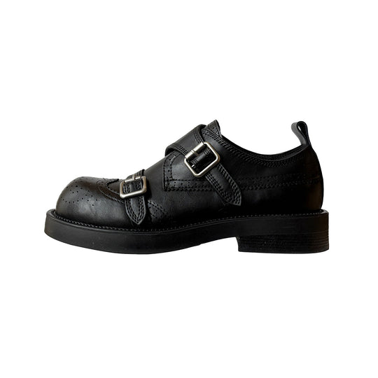 Damen Elegante Schnürstiefeletten mit modischer Schnallenverzierung EB