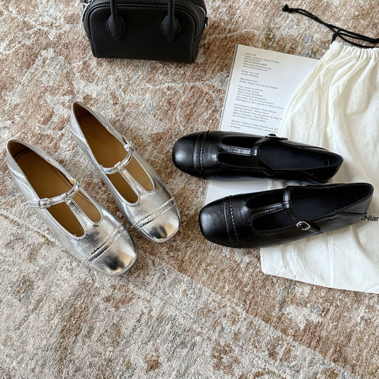 Damen Ballerinas mit modischem Riemchen und komfortabler Polsterung EB