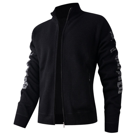 Herren gesteppte Freizeitjacke mit hohem Kragen und modernem Innenfutter EB