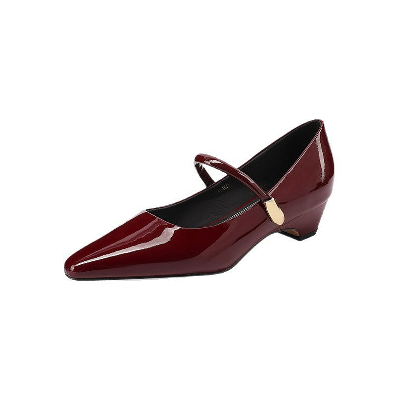 Damen elegante Slingback-Ballerinas mit modischem Riemchen EB
