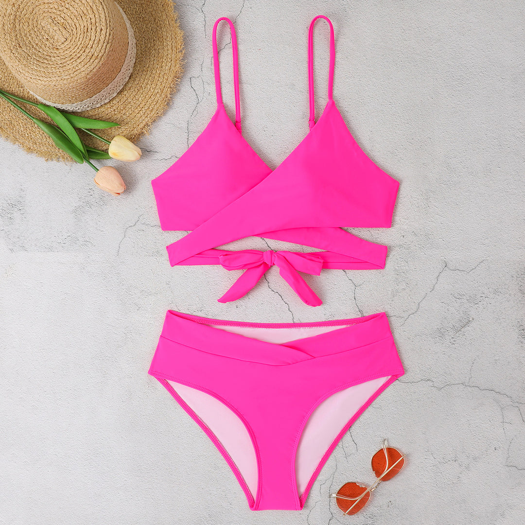 Damen Triangel-Bikini mit modischen Akzenten EB