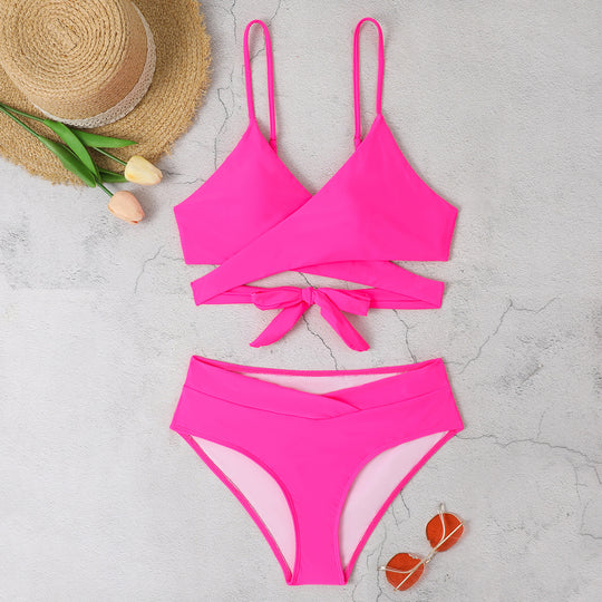 Damen Triangel-Bikini mit modischen Akzenten EB