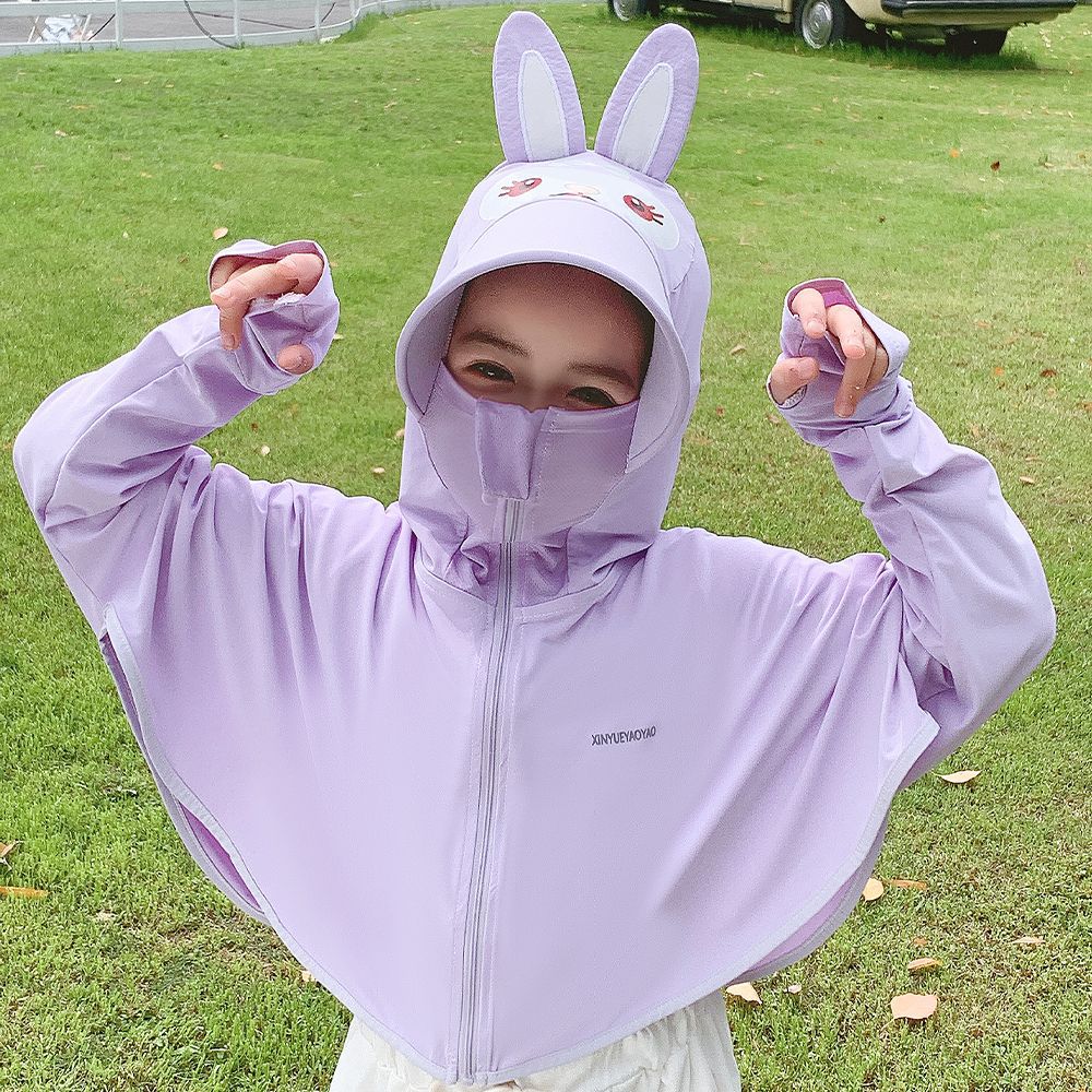 Mädchen multifunktionale UV-Schutzjacke mit Kapuze EB