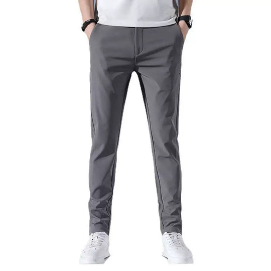 Herren elegante Anzughose mit elastischem Bund und praktischen Eingrifftaschen EB