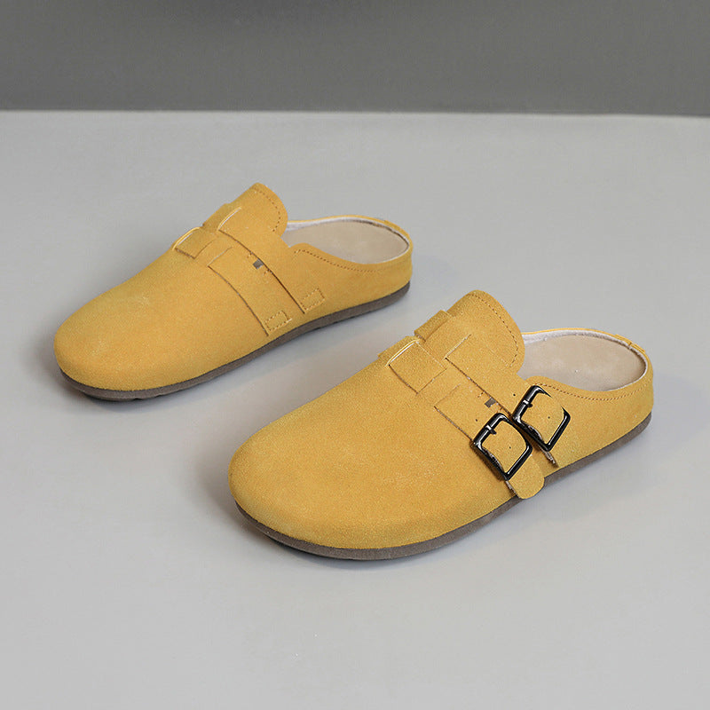 Damen komfortable Clogs mit doppeltem Schnallen-Design EB