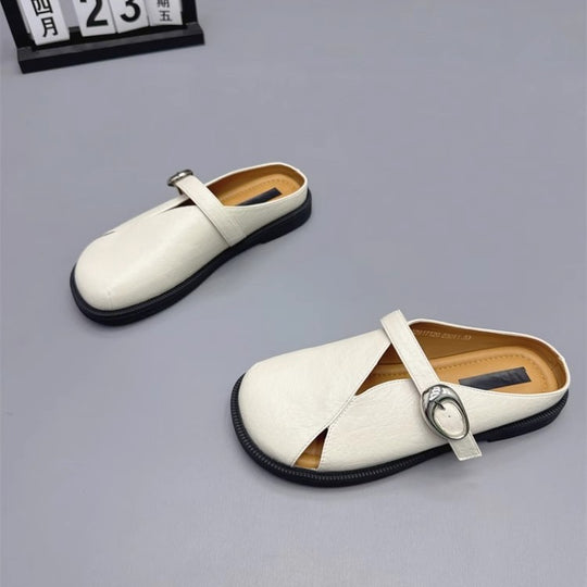 Damen bequeme Mokassins mit dekorativem Riemchen und ergonomischer Sohle EB