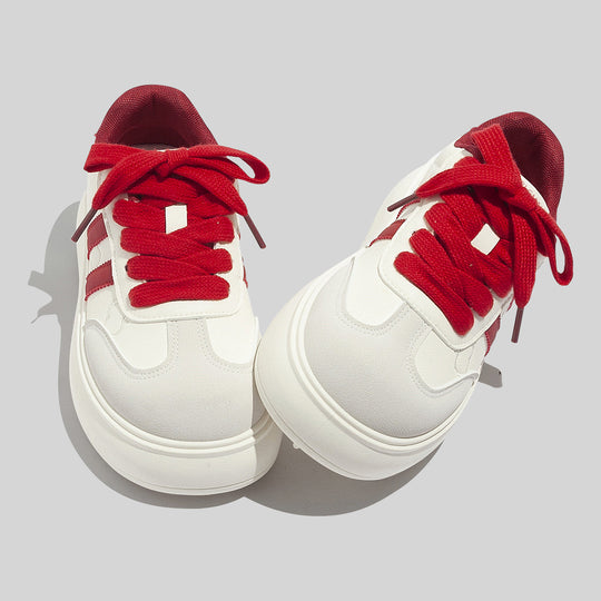 Damen Modische Sneakers mit verspielten Schleifenakzenten und atmungsaktiver Oberflächenstruktur EB