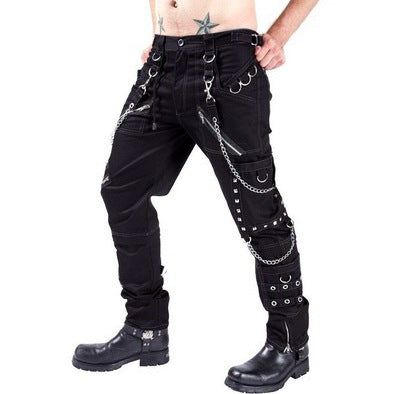 Herren Cargo-Hose mit Ketten-Details und praktischen Taschen EB