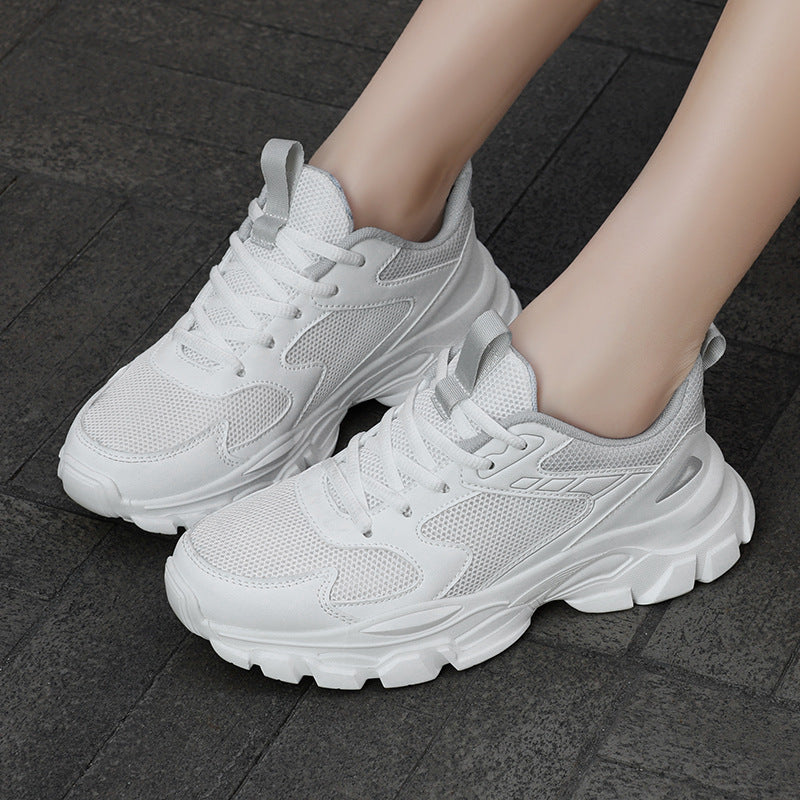 Damen Sportliche Air Cushion Sneakers mit atmungsaktivem Mesh-Obermaterial EB