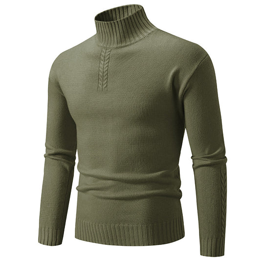 Herren Rollkragenpullover aus grobem Strick EB