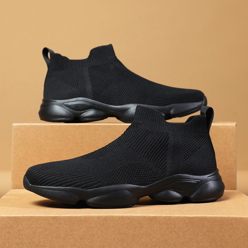 Damen Sportliche Strick-Sneaker mit funktionalem Sohlenprofil EB