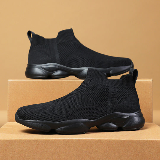 Damen Sportliche Strick-Sneaker mit funktionalem Sohlenprofil EB
