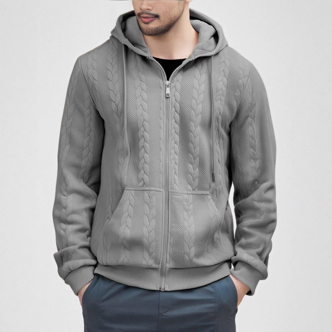 Herren Strickjacke mit Kapuze EB