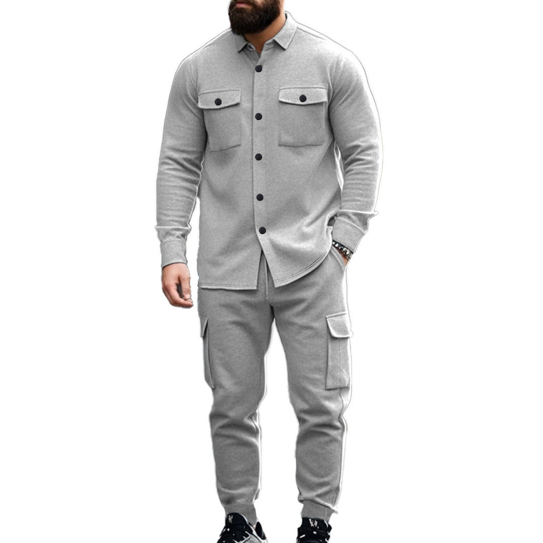 Herren nan Overshirt-Jacke im urbanen Utility-Look mit aufgesetzten Brusttaschen EB