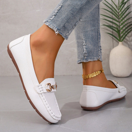 Damen Mokassins mit elegantem Dekor und komfortabler Sohle EB