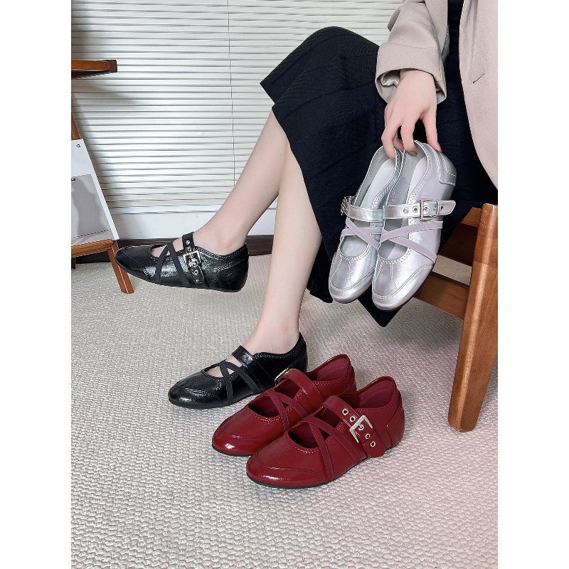 Damen Ballerinas mit verstellbaren Riemchen und komfortabler Innensohle EB