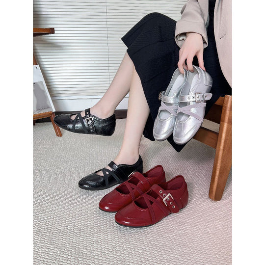 Damen Ballerinas mit verstellbaren Riemchen und komfortabler Innensohle EB