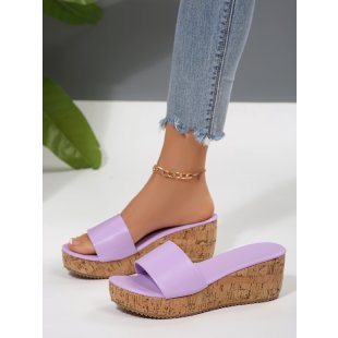 Damen Wedge-Sandaletten mit elegantem Kork-Design EB