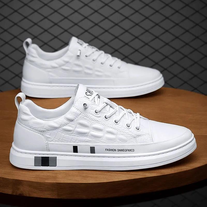 Damen Modische Sneakers mit edlem Schlangenmuster und strapazierfähiger Laufsohle EB