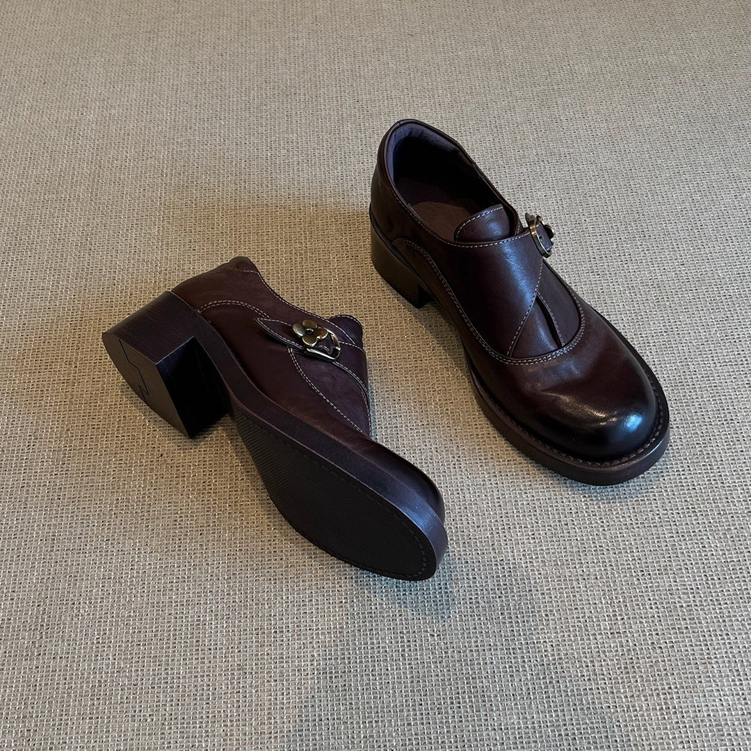 Damen elegante Pantoletten mit verstellbarem Riemen und komfortablem Blockabsatz EB