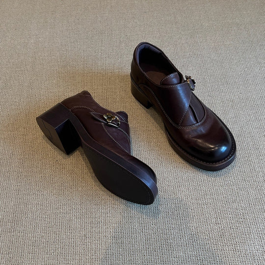 Damen elegante Pantoletten mit verstellbarem Riemen und komfortablem Blockabsatz EB
