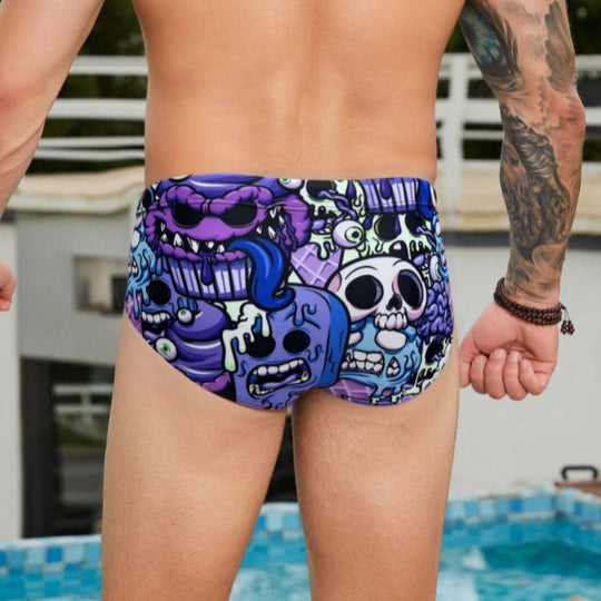 Herren Sportliche Badeshorts mit aufregendem Grafikdesign EB