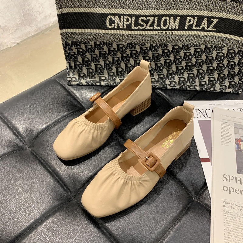 Damen Ballerinas mit modischem Riemchen-Design und bequemem Fußbett EB