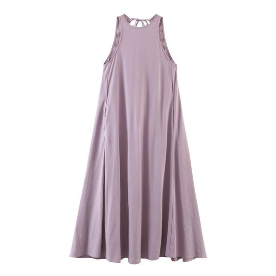 Damen Maxikleid mit elegantem Rückenausschnitt und schwingendem Schnitt EB