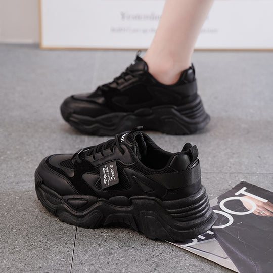 Damen Sportliche Chunky Sneakers mit dämpfendem Komfort und atmungsaktiver Obermaterialstruktur EB