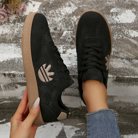 Damen Sneaker mit modischem Print und rutschfester Sohle EB