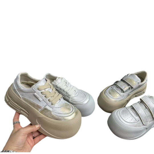 Damen Sportliche Sneakers mit velourslederner Oberflächenstruktur und dämpfendem Sohlenprofil EB