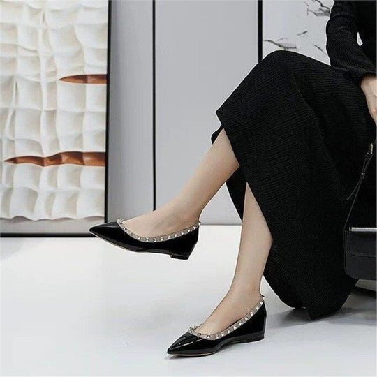 Damen spitze Ballerinas mit dekorativem Riemchen EB