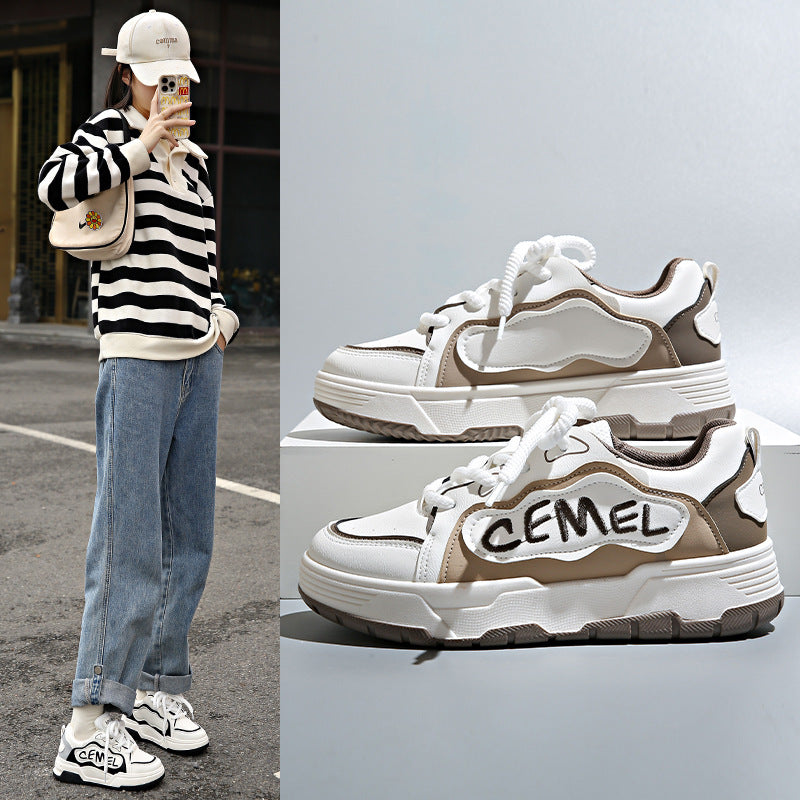 Damen sportliche Sneaker mit modischem Statement-Design und dämpfender Sohle EB