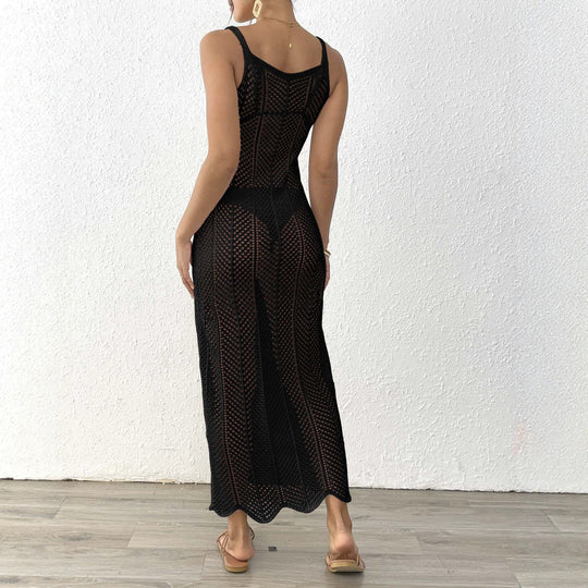 Damen transparenter Strandsarong mit elegantem Design EB
