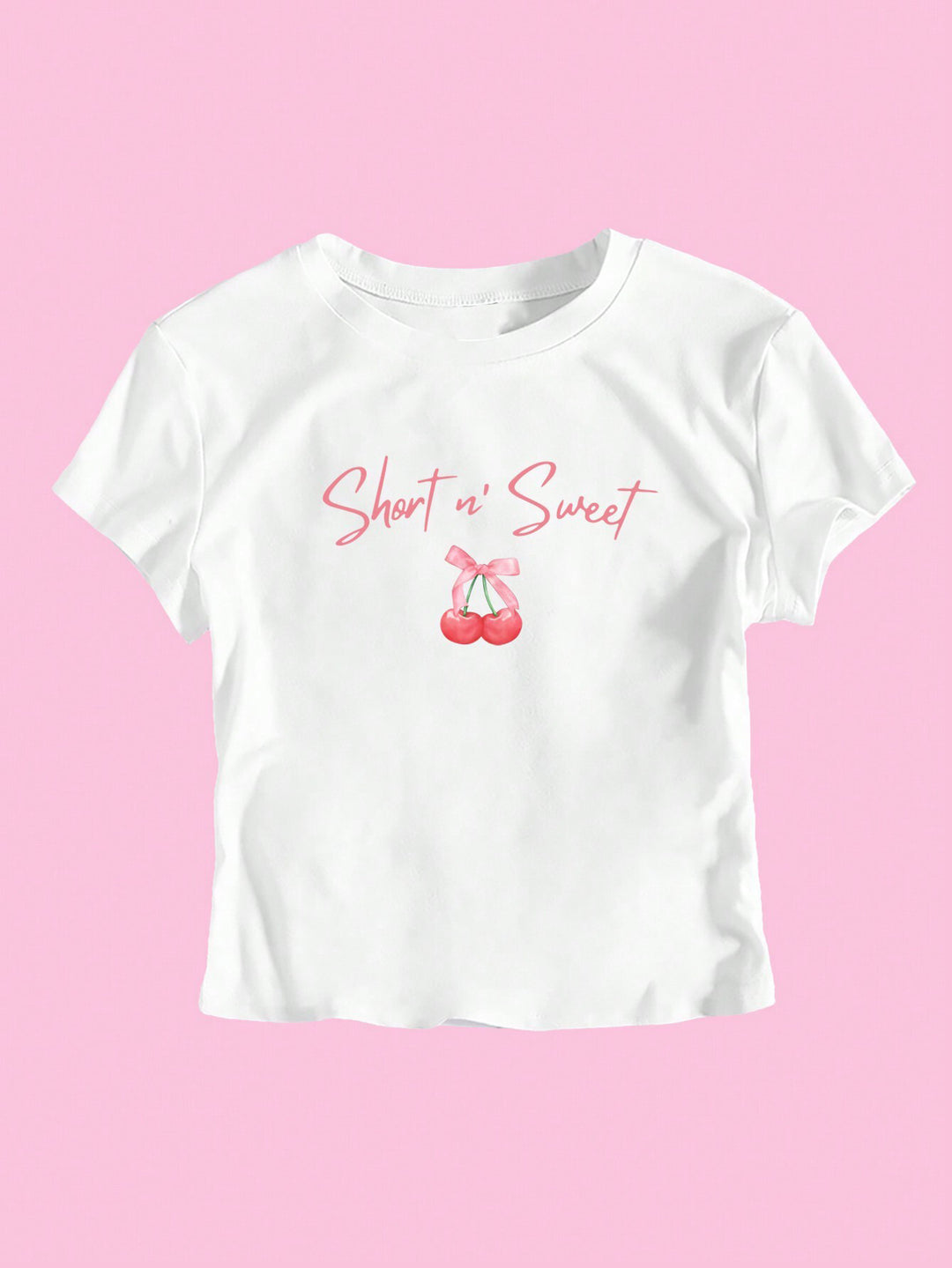 Damen T-Shirt mit künstlerischem Statement-Print und figurbetontem Schnitt EB