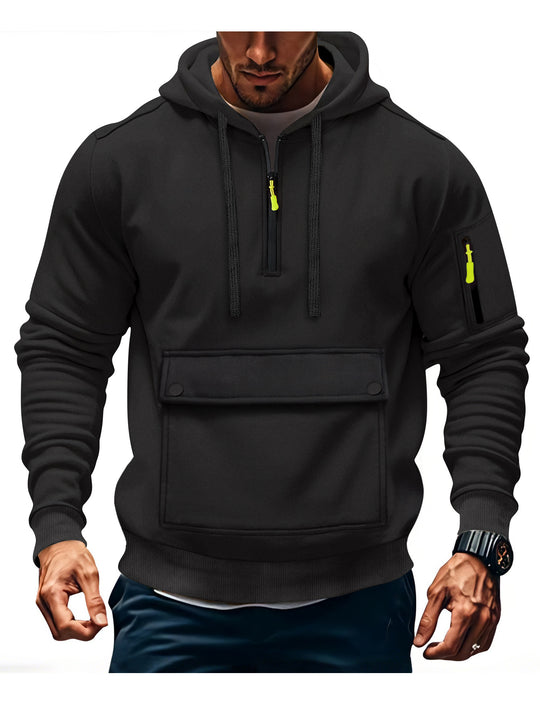 Herren lässige Kapuzenpullover mit praktischen Taschen EB